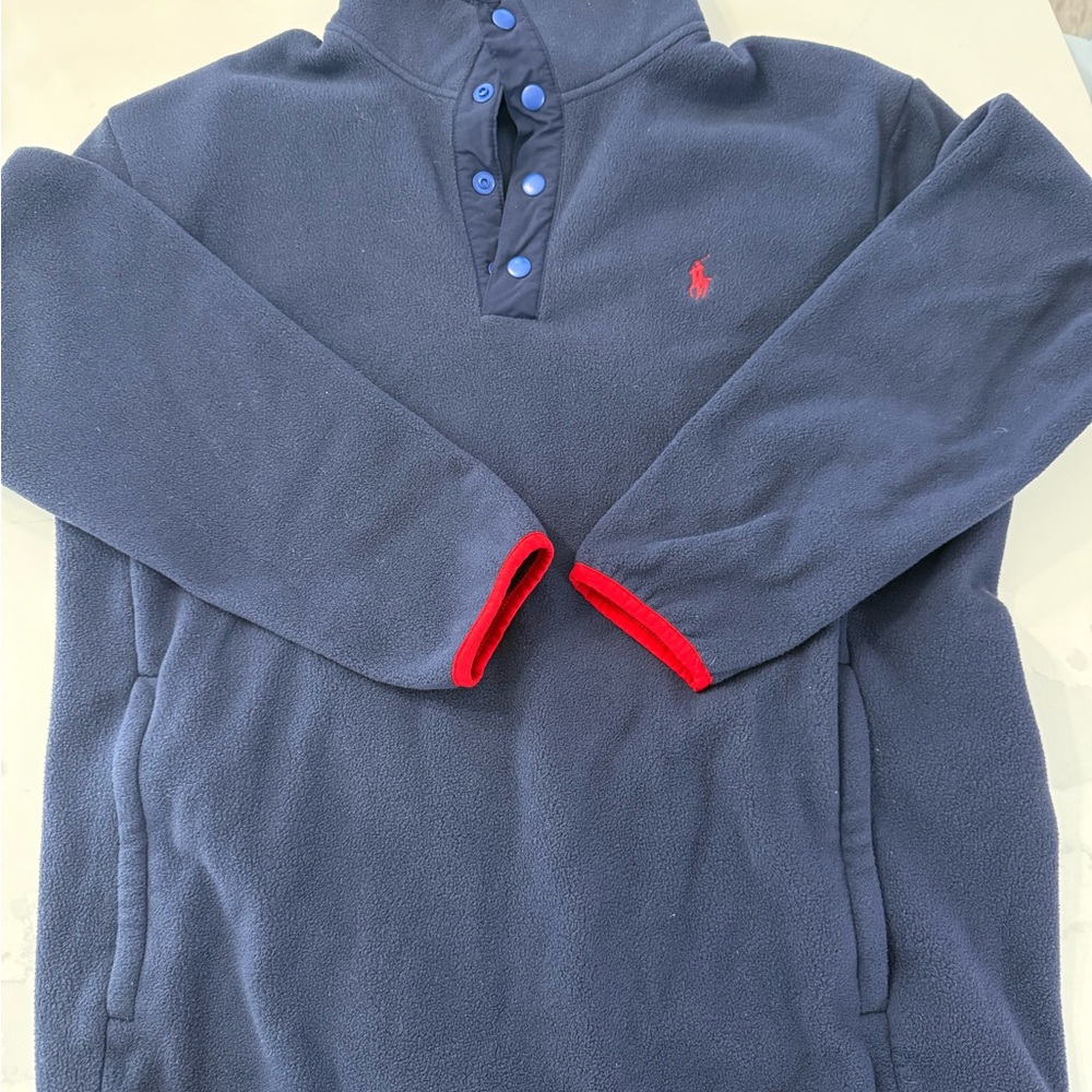 Polo by Ralph Lauren Navy Windbreaker with Red Accents